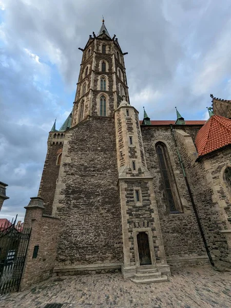 Kolin Tjekkiet Juli 2023 Kolin Byens Historiske Centrum Katedral Med - Stock-foto