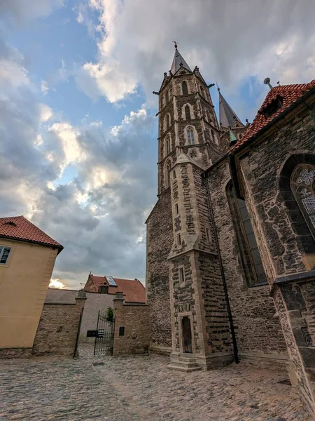 Kolin Tsjechië Juli 2023 Kolin Historische Binnenstad Kathedraal Met Klokkentorens — Stockfoto