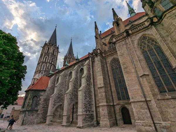 Kolín Česká Republika Července 2023 Historické Centrum Města Kolín Katedrála — Stock fotografie