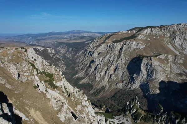 黑山Durmitor山上的山地景观美丽的Durmitor国家公园 风景秀丽 空中全景巴尔干 巴尔的摩国家 — 图库照片