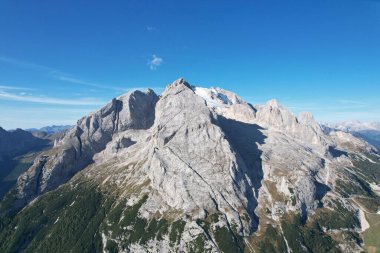 Dolomite Alpleri, Canazei, Piz Boe, Passo Sella, Marmolada, Sella grupe, Sasso Lungo, Trentino Alto Adige bölgesi, Sudtirol, Dolomites, İtalya