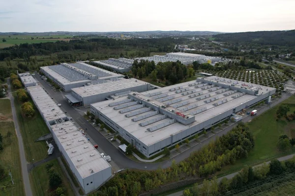 Stock image Jihlava,Czech republic-September 12 2023: logo of BOSCH diesel Jihlava,production plant factory for common rail injecttors,Pavov factory,Czech republic,Vysocina ergion,Bohemia,Europe