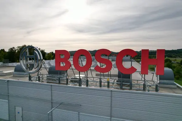 Jihlava República Checa Septiembre 2023 Logo Bosch Diesel Jihlava Production — Foto de Stock