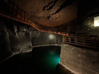 Wieliczka, Polonya 2 AĞUSTOS 2023 Wieliczka Tuz Madeni. 13. yüzyılda açılan maden, masa tuzu üretti. Dünyanın en eski tuz madenlerinden biri..