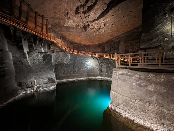 Wieliczka, Polonya 2 AĞUSTOS 2023 Wieliczka Tuz Madeni. 13. yüzyılda açılan maden, masa tuzu üretti. Dünyanın en eski tuz madenlerinden biri..