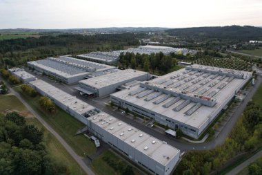 Jihlava, Çek Cumhuriyeti - 12 Eylül 2023: BOSCH dizel Jihlava logosu, ortak demiryolu enjektörleri fabrikası, Pavov fabrikası, Çek Cumhuriyeti, Vysocina ergion, Bohemya, Avrupa