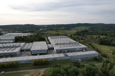 Jihlava, Çek Cumhuriyeti - 12 Eylül 2023: BOSCH dizel Jihlava logosu, ortak demiryolu enjektörleri fabrikası, Pavov fabrikası, Çek Cumhuriyeti, Vysocina ergion, Bohemya, Avrupa