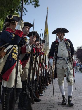 Prag, Çek Cumhuriyeti 6 Mayıs 2025: Çek Cumhuriyeti 'nin Nova Ves köyü yakınlarında Kolin Muharebesi' nin (1757) canlandırılması..