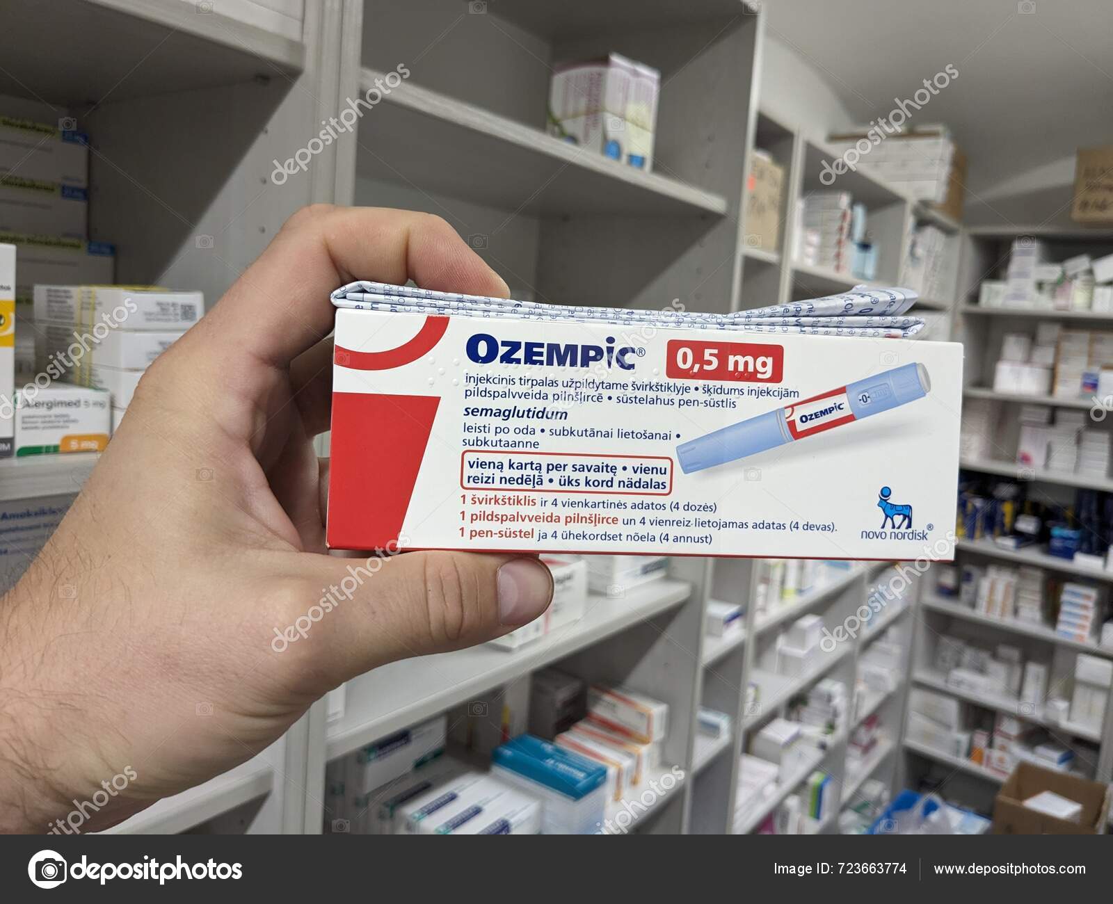 Prague Czech Republic June 2024 Ozempic Box Czech Version Ozempic