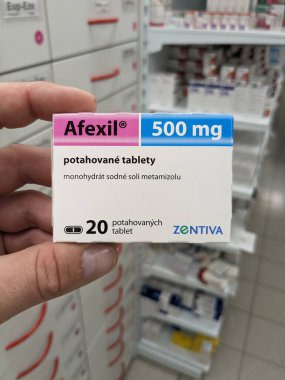 Prag, Çek Cumhuriyeti-14.01.2026: Zentiva tarafından Afexil Metamizol (Afexil Metamizol), diğer tedaviler yetersiz kaldığında orta şiddette ağrı ve ateş tedavisinde kullanılan bir ağrı kesicidir.