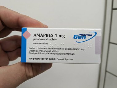 Prag, Çek Cumhuriyeti - 10 Temmuz 2024: TEVA tarafından şizofreni, bipolar bozukluk ve büyük depresif bozukluk tedavisinde kullanılan anaprex kutu dolusu anapreks.