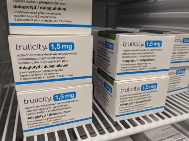 Prag, Çek Cumhuriyeti - 22 Temmuz 2024: kutu doğruluğu 1,5 mg Eli Lily insülin enjeksiyon kalemi. Çek Cumhuriyeti, Avrupa Birliği