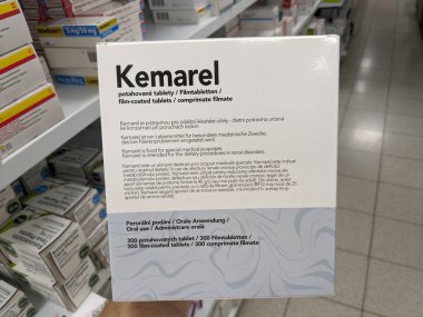 Prag, Çek Cumhuriyeti - 9 Temmuz 2024: Polfa Warszawa tarafından iltihap, ağrı kesici, romatizma, romatizma, osteoartrit,