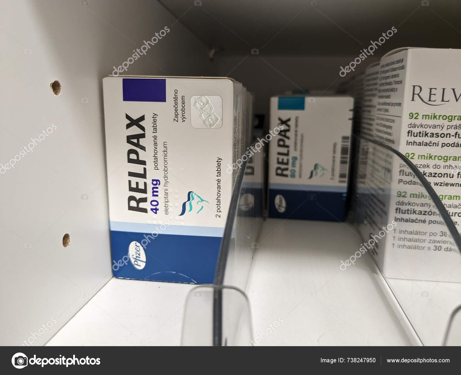 Prague Czech Republic July 2024 Relpax Tablets Eletriptan Active prague-czech-republic-july-2024-relpax-tablets-eletriptan-active