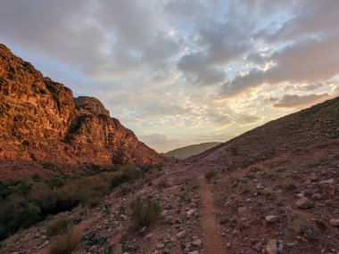 Ürdün Patikası Ramazan boyunca çölde kuzeyden güneye yürüyor. Çölde ve kayalık dağlarda yürüyüş yapmak, Arap dünyalarını deneyimlemek engebeli araziler. Uzun mesafe yürüyüş yolları.