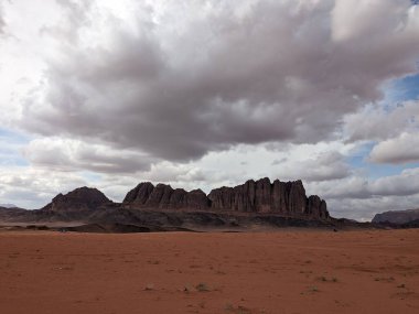 Wadi Rum Desert, Jordan. The red desert and Jabal Al Qattar mountain.Where some famous movies where shot,Star Wars,Lawrence of Arabia.