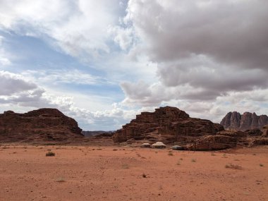 Wadi Rum Desert, Jordan. The red desert and Jabal Al Qattar mountain.Where some famous movies where shot,Star Wars,Lawrence of Arabia.