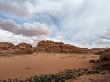 Wadi Rum Desert, Jordan. The red desert and Jabal Al Qattar mountain.Where some famous movies where shot,Star Wars,Lawrence of Arabia.