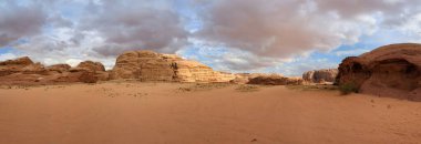 Wadi Rum Desert, Jordan. The red desert and Jabal Al Qattar mountain.Where some famous movies where shot,Star Wars,Lawrence of Arabia.
