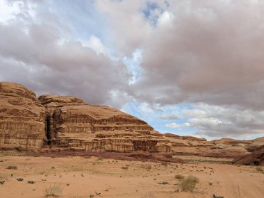 Wadi Rum Desert, Jordan. The red desert and Jabal Al Qattar mountain.Where some famous movies where shot,Star Wars,Lawrence of Arabia.