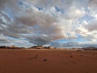 Wadi Rum Desert, Jordan. The red desert and Jabal Al Qattar mountain.Where some famous movies where shot,Star Wars,Lawrence of Arabia.
