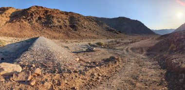 Wadi Rum Desert, Jordan. The red desert and Jabal Al Qattar mountain.Where some famous movies where shot,Star Wars,Lawrence of Arabia.