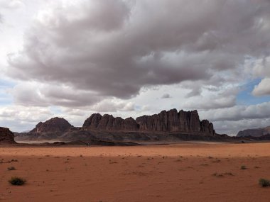 Wadi Rum Desert, Jordan. The red desert and Jabal Al Qattar mountain.Where some famous movies where shot,Star Wars,Lawrence of Arabia.