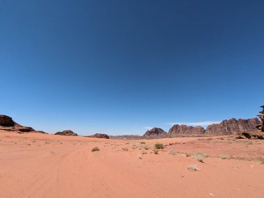 Wadi Rum Desert, Jordan. The red desert and Jabal Al Qattar mountain.Where some famous movies where shot,Star Wars,Lawrence of Arabia.