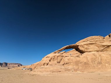 Wadi Rum Desert, Jordan. The red desert and Jabal Al Qattar mountain.Where some famous movies where shot,Star Wars,Lawrence of Arabia.