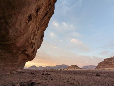 Wadi Rum Desert, Jordan. The red desert and Jabal Al Qattar mountain.Where some famous movies where shot,Star Wars,Lawrence of Arabia.