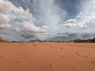 Wadi Rum Desert, Jordan. The red desert and Jabal Al Qattar mountain.Where some famous movies where shot,Star Wars,Lawrence of Arabia.