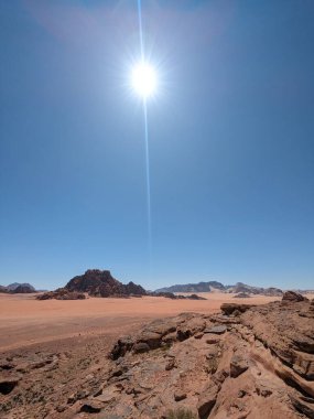 Wadi Rum Desert, Jordan. The red desert and Jabal Al Qattar mountain.Where some famous movies where shot,Star Wars,Lawrence of Arabia.