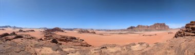 Wadi Rum Desert, Jordan. The red desert and Jabal Al Qattar mountain.Where some famous movies where shot,Star Wars,Lawrence of Arabia.