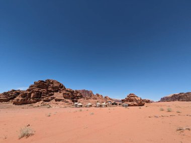 Wadi Rum Desert, Jordan. The red desert and Jabal Al Qattar mountain.Where some famous movies where shot,Star Wars,Lawrence of Arabia.