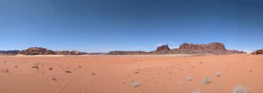 Wadi Rum Desert, Jordan. The red desert and Jabal Al Qattar mountain.Where some famous movies where shot,Star Wars,Lawrence of Arabia.