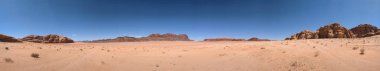 Wadi Rum Desert, Jordan. The red desert and Jabal Al Qattar mountain.Where some famous movies where shot,Star Wars,Lawrence of Arabia.