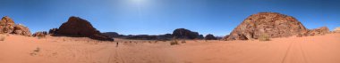 Wadi Rum Desert, Jordan. The red desert and Jabal Al Qattar mountain.Where some famous movies where shot,Star Wars,Lawrence of Arabia.
