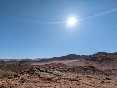 Wadi Rum Desert, Jordan. The red desert and Jabal Al Qattar mountain.Where some famous movies where shot,Star Wars,Lawrence of Arabia.