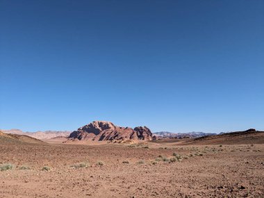 Wadi Rum Desert, Jordan. The red desert and Jabal Al Qattar mountain.Where some famous movies where shot,Star Wars,Lawrence of Arabia.