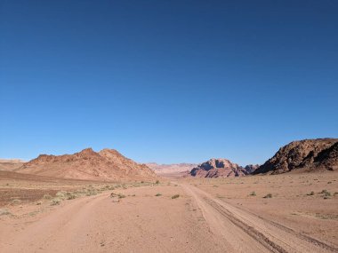 Wadi Rum Desert, Jordan. The red desert and Jabal Al Qattar mountain.Where some famous movies where shot,Star Wars,Lawrence of Arabia.