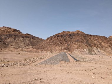 Wadi Rum Desert, Jordan. The red desert and Jabal Al Qattar mountain.Where some famous movies where shot,Star Wars,Lawrence of Arabia.