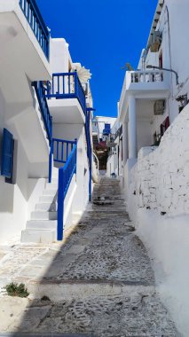 Parlak beyaz binaların ışıl ışıl mavi denizle buluştuğu Mykonos 'un nefes kesici manzarası. Bu ada cenneti doğal güzellik ve zengin kültürün bir karışımıdır. Sizi cazibesini keşfetmeye davet eder..