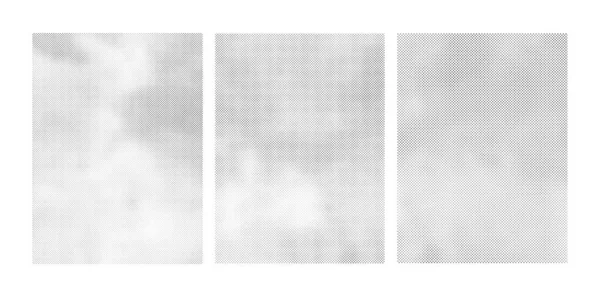 Ensemble Couleurs Noir Blanc Demi Tons Variantes Arrière Plans Bannières — Image vectorielle