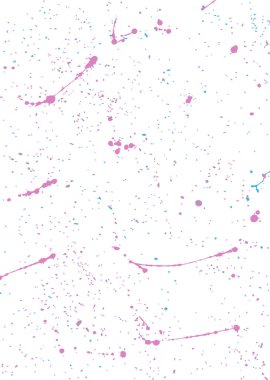 Büyük sıçramalar ve dökülen boya damlalarının soyut arkaplanı. Eğlenceli şablon dokusu. Gerçek boya fışkırır, pastel renklerde sprey boyayla boyanır, renkler gruplandırılır..