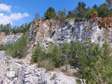 Rabi 'deki eski kireçtaşı ocağı (Avrupa Çek Cumhuriyeti)