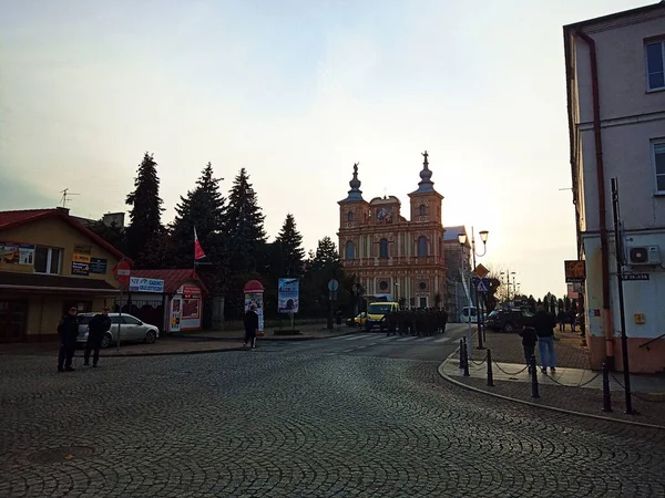 Krasnystaw Polonya Ulusal Bağımsızlık Günü Mayıs Meydanı Ndaki Kutlamalar Kasım — Stok fotoğraf