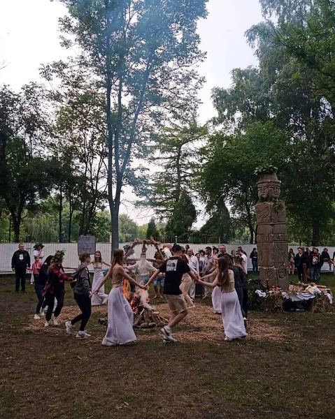 Palinocka Krasnystaw Celebrações Anuais Noite Kupala Organizadas Pelo Centro Comunitário — Fotografia de Stock