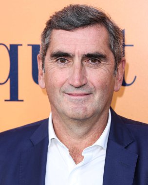 Veuve Clicquot başkanı ve CEO 'su Jean-Marc Gallot, 25 Ekim 2022' de Beverly Hills, Los Angeles, Kaliforniya, ABD 'de düzenlenen Veuve Clicquot 250. Yıldönümü Solaire Kültür Sergisi açılışına geldi..