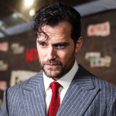 British actor Henry Cavill arrives at the World Premiere Of Netflix's 'Enola Holmes 2' held at The Paris Theater on October 27, 2022 in Manhattan, New York City, New York, United States.  clipart