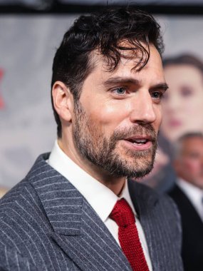 British actor Henry Cavill arrives at the World Premiere Of Netflix's 'Enola Holmes 2' held at The Paris Theater on October 27, 2022 in Manhattan, New York City, New York, United States.  clipart